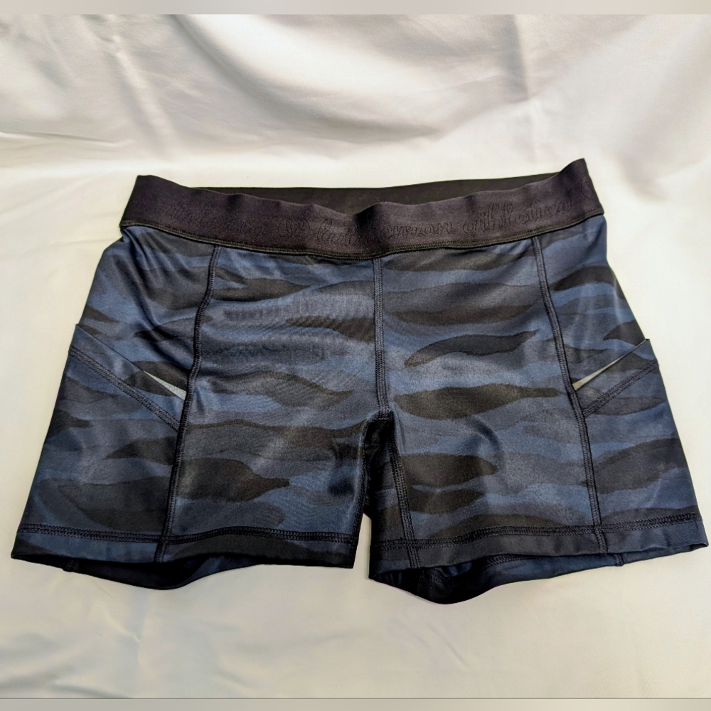 lululemon athletica Blue and Black Athletic Shorts
